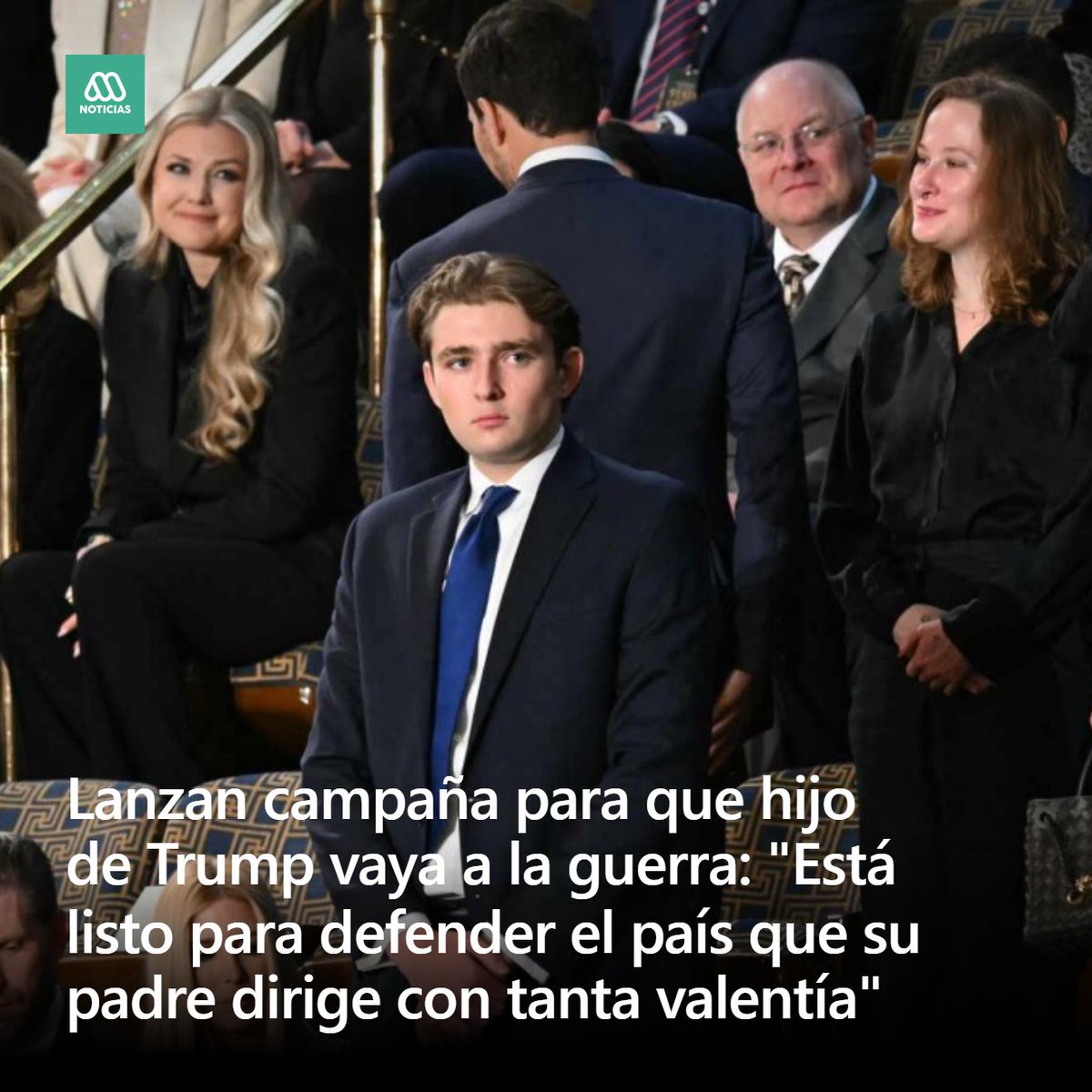 🔴 A través de las redes sociales se ha hecho tendencia la etiqueta #SendBarron una suerte de humorada con la que se busca que el hijo de Donald Trump sea enviado a la guerra.
