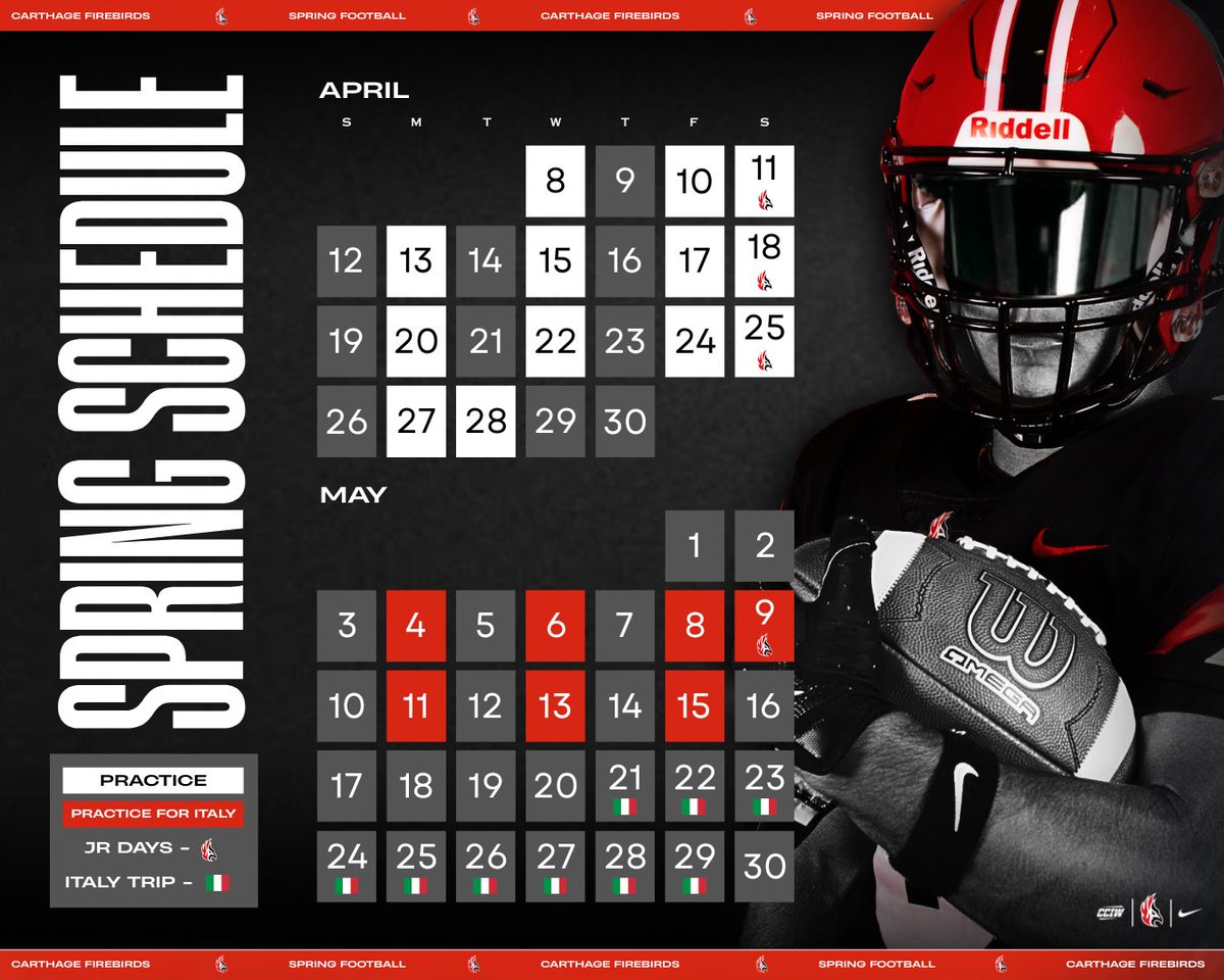 Carthage College Football tweet media