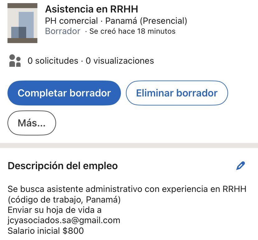 rakel_sanchez's tweet photo. Enviar hoja de vida a jcyasociados.sa@gmail.com https://t.co/D7tsBviBD7