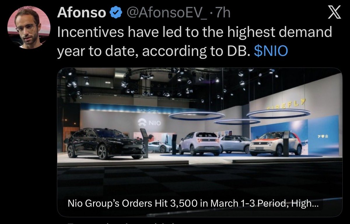 $NIO Afonso has had a change of heart!! He’s bullish NIO or deep fake?