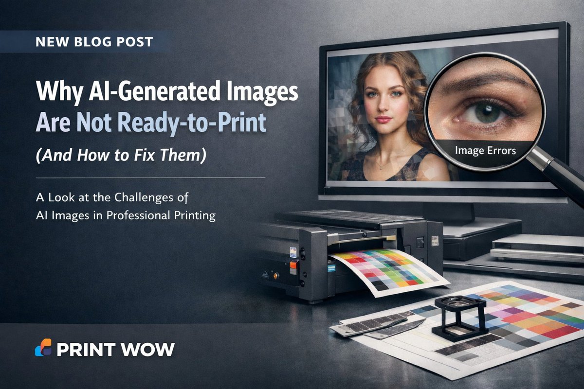 PrintWowcustom's tweet photo. Most AI-generated images are not ready for professional printing.
Before you upload that AI masterpiece to be printed on a banner, brochure, business card, or T-shirt, here’s what you need to know — and how to prepare your file properly. https://t.co/Cem0FZ9nbk
#PrintReady https://t.co/u7OvWQcKve