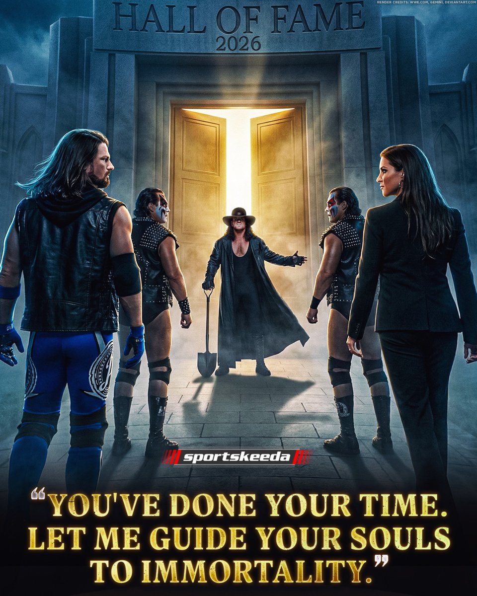 SKWrestling_'s tweet image. Giving your heart and soul to the business, and then etching your name in the immortal Hall of Fame Class, who better guide than ' @undertaker ' himself?