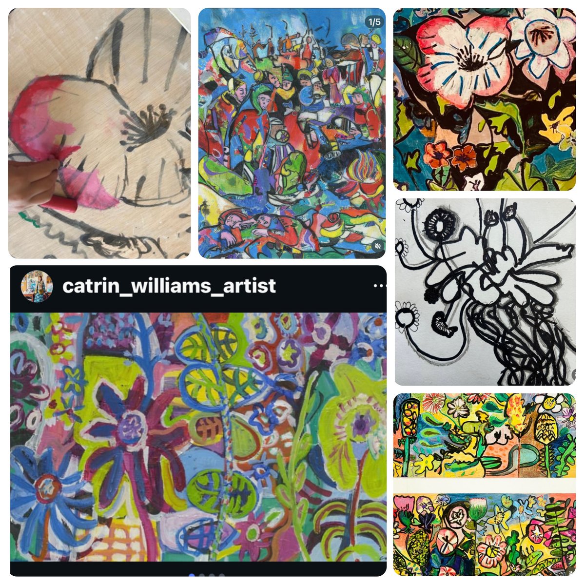 SJLCARDIFF's tweet image. 🎨🖼️🎨 Celf gan local artist Catrin Williams a Blwyddyn Tri a Pedwar! Hyfryd Iawn! 🎨🖼️🎨 #ExpressiveArtsSJL #Cynefin #Ethical #Creative @SJLCARDIFF #WelshHeritage