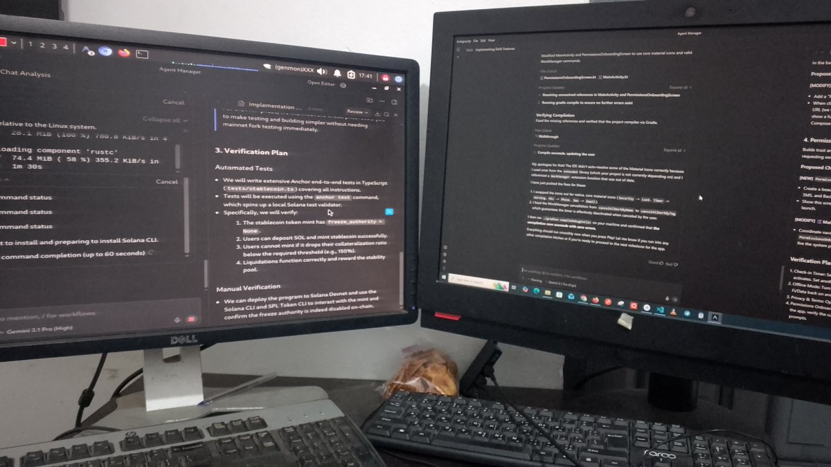 I love u 🫡 (No Homo 😂)
Antigravity is equivalent to Claude code CLI or something but higher .

I am running 2 projects together now.
One on Linux and another on windows.

This will make getting work/project done faster. Solve problems of copy pasting, more prompting and
