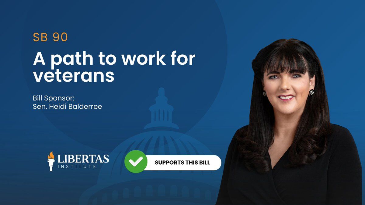 Libertas's tweet image. 🚨 Utah is making it easier for veterans to work by recognizing military-acquired skills &amp;amp; training when seeking an occupational license. SB 90 has passed the House and is headed to the Governor!

We support! ✅ Here’s why: libertas.institute/bill/sb-90-a-p…  #utpol #utleg @heidi_balderree