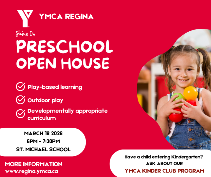 March 18th is an exciting day!! It is our open house for all preschool and kindergarten students for the 2026-2027 school year! We are looking forward to welcoming you to St. Michael School!