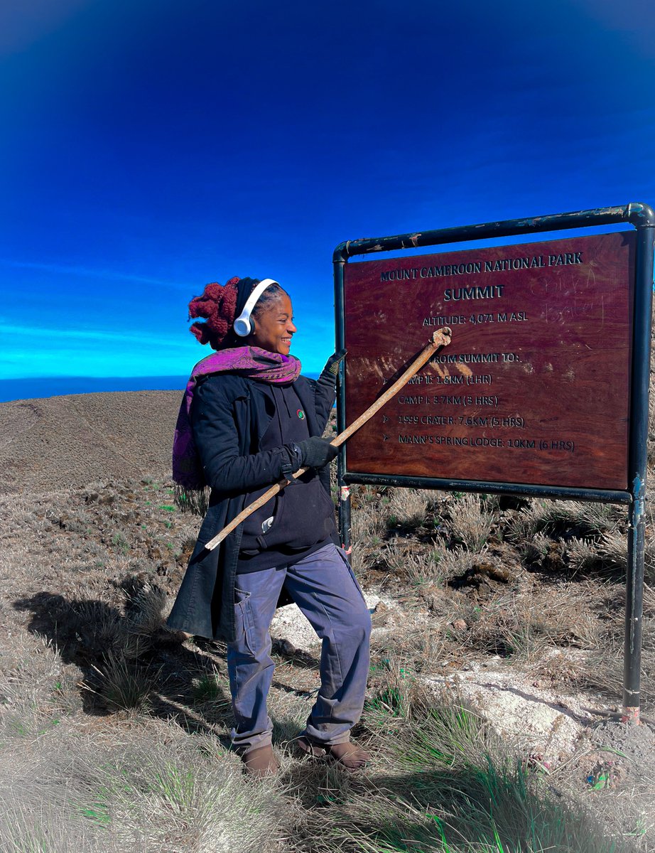 cilialively's tweet photo. POV: I said “it’s just a hike” - Mount Cameroon said “let’s see.” 🏔️😂💚🖤

Summit reached. Limits broken. https://t.co/BjsJ4U6mEL