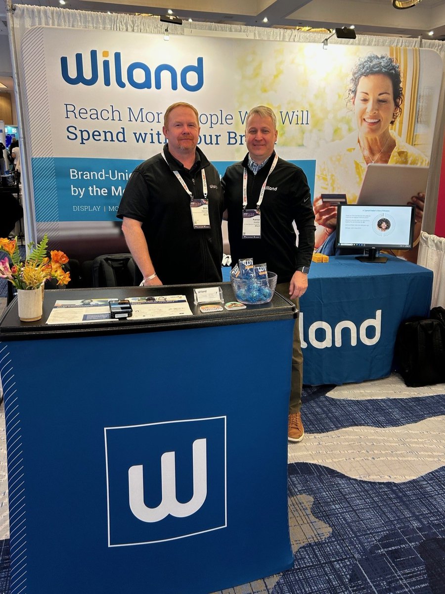 WilandInc's tweet image. Thank you to everyone who visited us at #eTail2026 in Palm Springs last week. 

Bob Meining and Patrick Madden enjoyed connecting with #retailers to show how RetailSignals™ helps find, keep, and grow their best #customers. 

Learn more: bit.ly/4aM1RDh