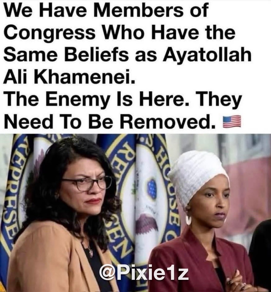 It is time to remove these women from Congress and the United States.