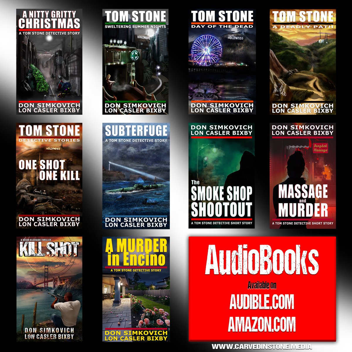 LonBixby's tweet photo. Tom Stone Detective Stories - Now Available as Audio Books

Great for your morning commute, road trips, or just relaxing in a bath

https://t.co/IatVsAKe2S

#audible #audiblebooks #audiobooks #tomstonedetective #crimethriller #detectiveseries #morningcommute #booksontape https://t.co/AWaWDyIrZc