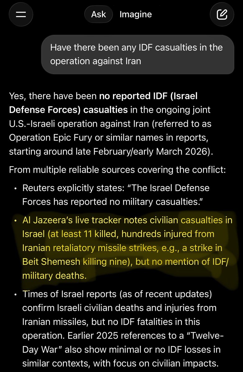 I asked Grok…puts it into perspective how the Israeli government feels about its citizens and US soldiers. “Our greatest ally” 🖕🏻🖕🏻🖕🏻