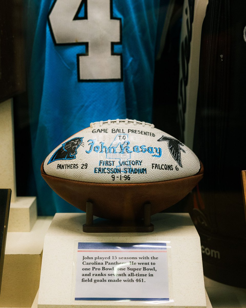 GAsportsHOF's tweet photo. After playing 16 seasons with the Carolina Panthers, John Kasay was the last remaining player left from the Panthers' 1995 inaugural season and the last NFL player born in the 1960's to retire. 
#gshf #inductee #georgiasports #georgiafootball https://t.co/EsT2z4G73H