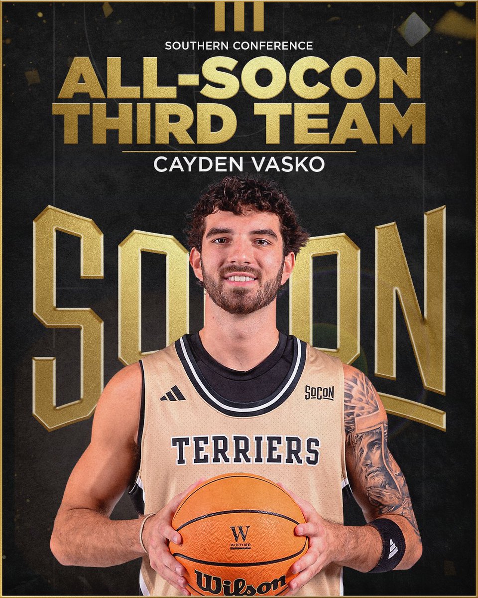WoffordMBB's tweet photo. Our Field General🫡

Congrats Cayden!🎉

#ConquerandPrevail #ForTheW https://t.co/pXGojfKv3k