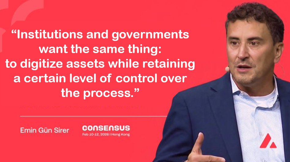turkcrazy07's tweet image. Who controls the system?

👑 @el33th4xor Founder and CEO of @AvaLabs  puts it clearly:

- “Institutions and governments want the same thing: to digitize assets while retaining a certain level of control over the process.”

#Blockchain  adoption is no longer just a debate about