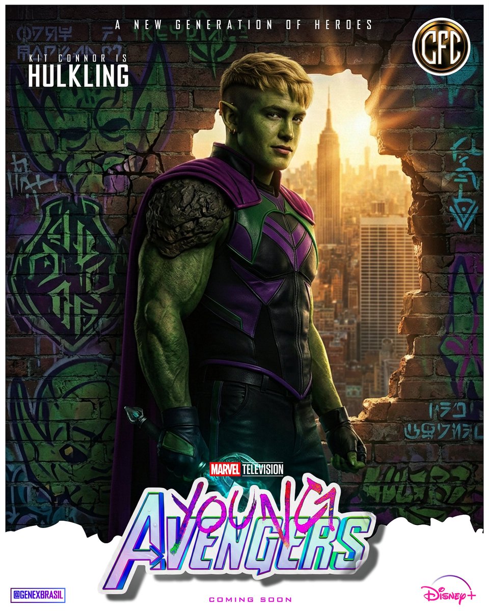 GeneXBrasil's tweet photo. 🚨 YOUNG AVENGERS - Poster 9 https://t.co/LnU0Dz9tKQ