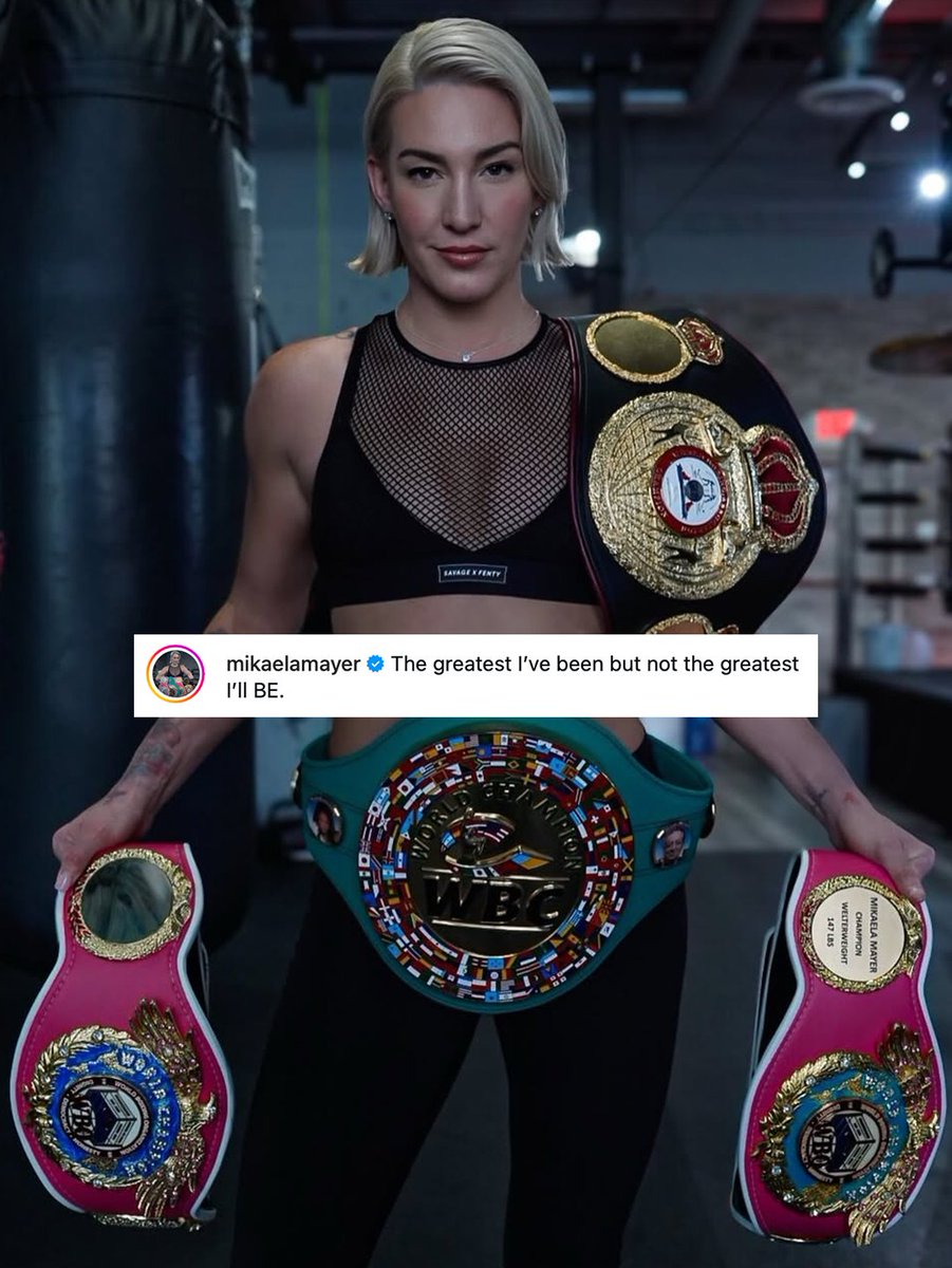 trboxing's tweet image. .@MikaelaMayer1 is still writing the story 👑