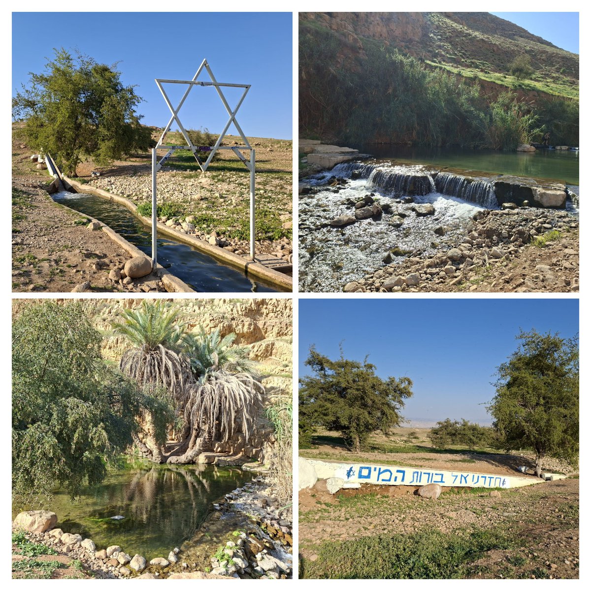 הילדים נשארו עם ארגזים של ממתקים ממשלוחי המנות, אז החלטנו להיפטר מהם (מהמשלוחים כןכן) בדרך מעולה: הלכנו לחלק חטיפים ושוקלדים לחבר'ה האלופים בחוות.
תקשיבו, אני פשוט נפעמת. נשארתי בלי מילים.
העוג'ה, שטיילנו בה כמה וכמה פעמים, ותמיד התחושה בה היתה של חשש,
של להסתכל מאחורי הגב לאורך