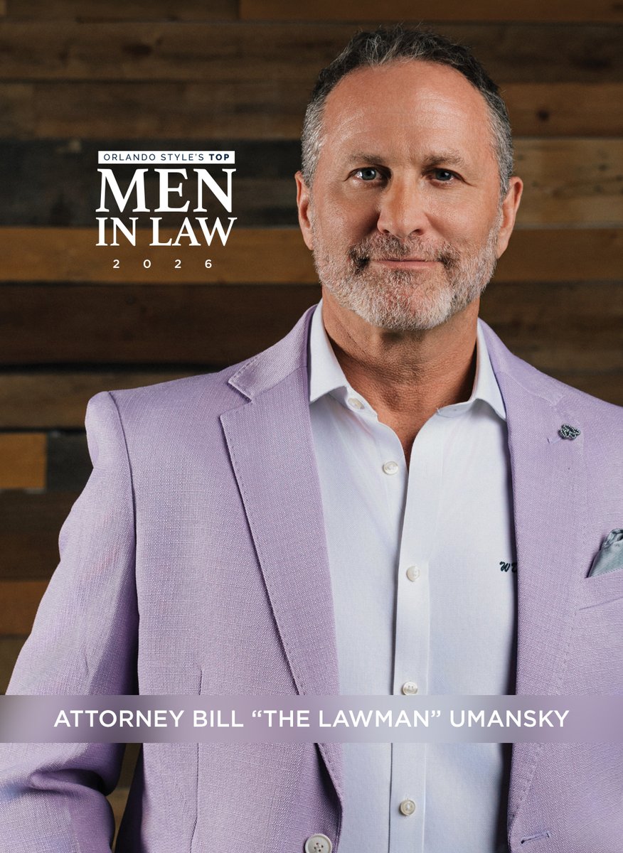 OrlandoStyle's tweet photo. Meet Bill “The Lawman” Umansky, founder of Umansky Law Firm in Orlando. With over 30 years of experience, this compassionate criminal defense and personal injury attorney fights for second chances—drawing from his own journey of resilience and redemption. https://t.co/7GAPbA1fwz https://t.co/z4Fxjfl9S2