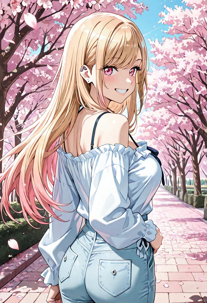 🎂今日は海夢ちゃんの誕生日🎂

「おはよ〜っ！桜やばくない！？」

SFW. No nudity, no suggestive intent
#AIイラスト #AIart 
#着せ恋/MyDressUpDarling
#喜多川海夢/MarinKitagawa