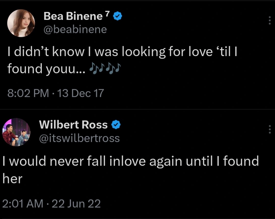 wilbjean's tweet photo. both posted on a random wednesday, who would’ve thought that they’d find the love they were unexpectedly looking for in each other?

wilbea, you've always been written in the stars 🕯️✨ https://t.co/tGBRrmrEg4