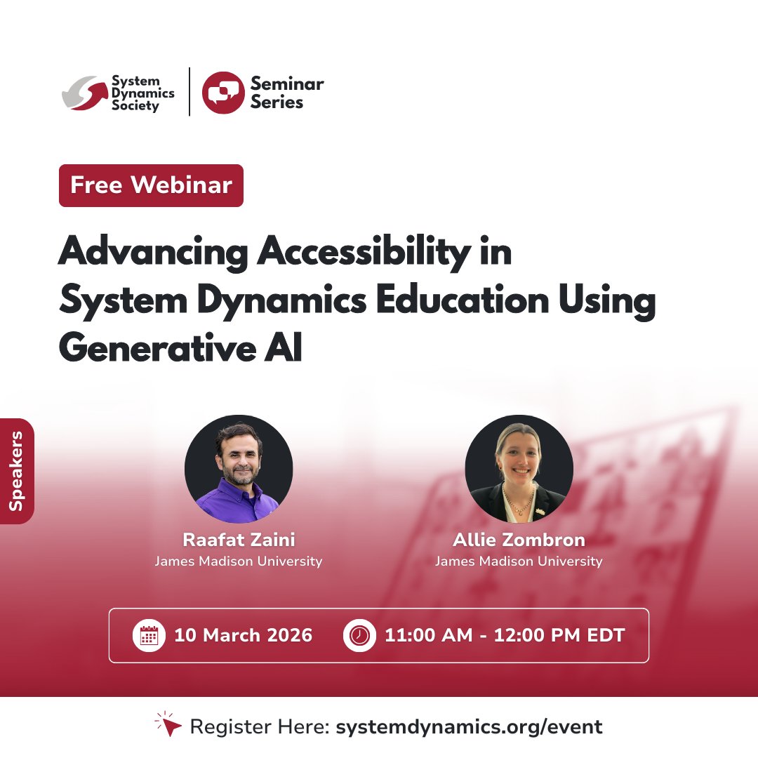 System Dynamics Society tweet media