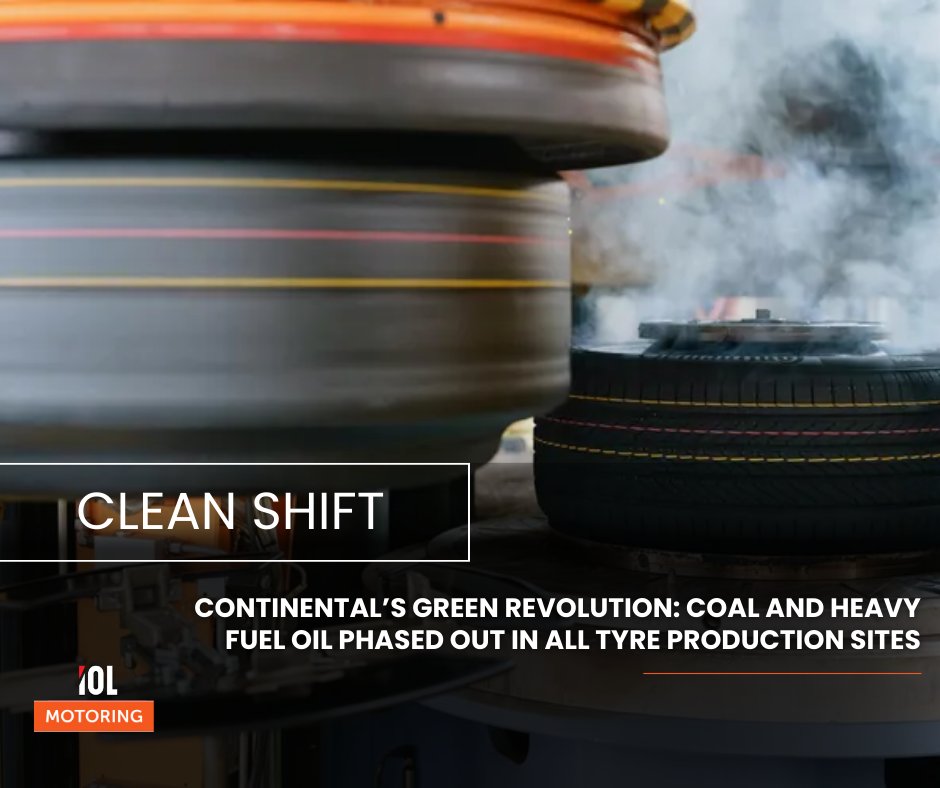 IOL's tweet image. Continental AG has phased out coal and heavy fuel oil across all 19 of its tire plants as of January 2026, marking a major global manufacturing shift and cutting production emissions by nearly 70% since 2019. 
#Continental #TyreManufacturing #EnergyTransition #Decarbonisation