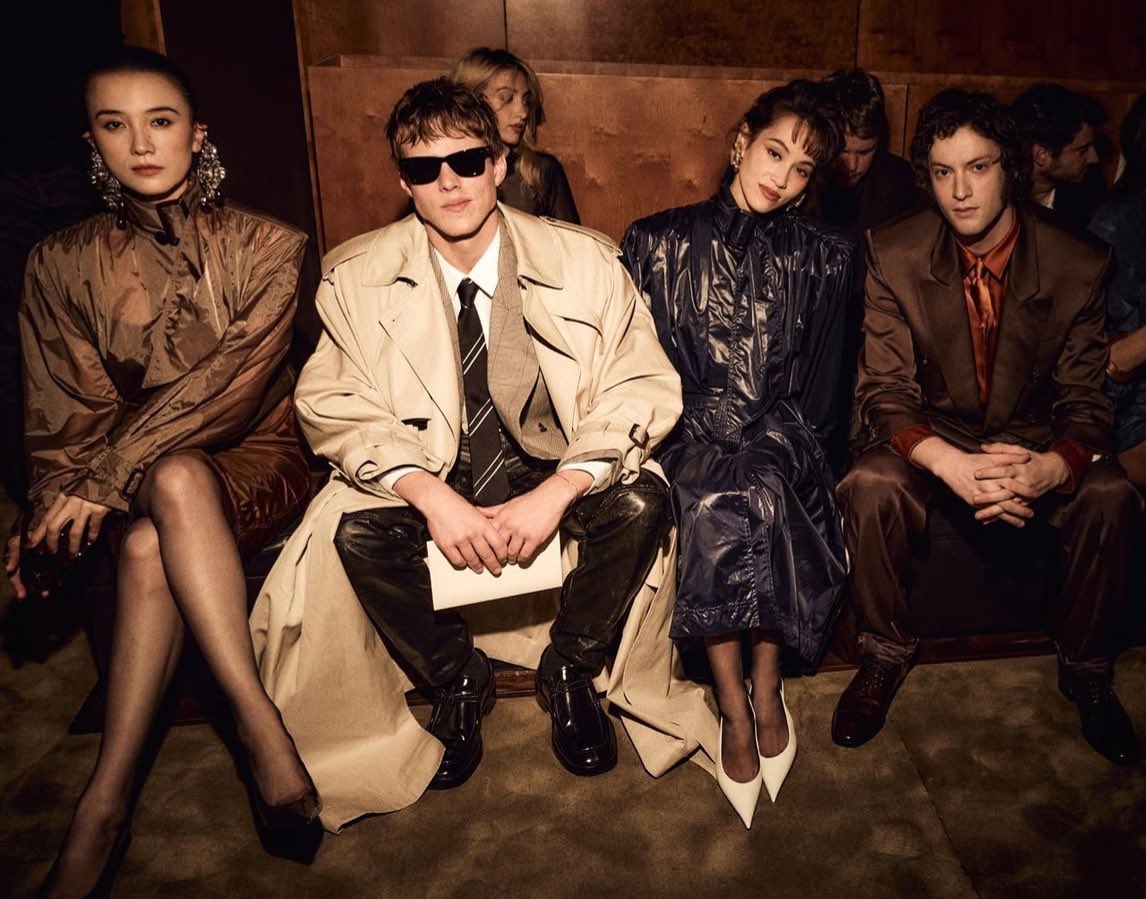 front row with song jia, kiko mizuhara and dominic sessa