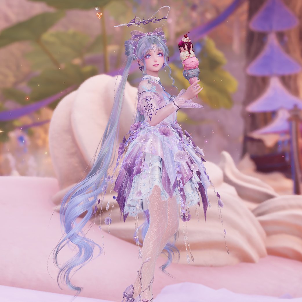 Jetzt erst einmal ein Eis! 🍨
Nikki ist erste Sahne. 

#InfinityNikki #UncrownedHeart