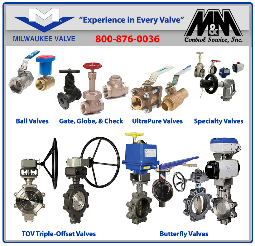 MMControl's tweet photo. Milwaukee Valve valves and actuated controls meet all process-automation needs, and its manual and actuated valves meet the demands and rugged service conditions of the industry.

Call M&amp;M Control 847-356-0566 | 800-876-0036 https://t.co/toZkRxURzp sales@mmcontrol.com https://t.co/Fzb475w6nK
