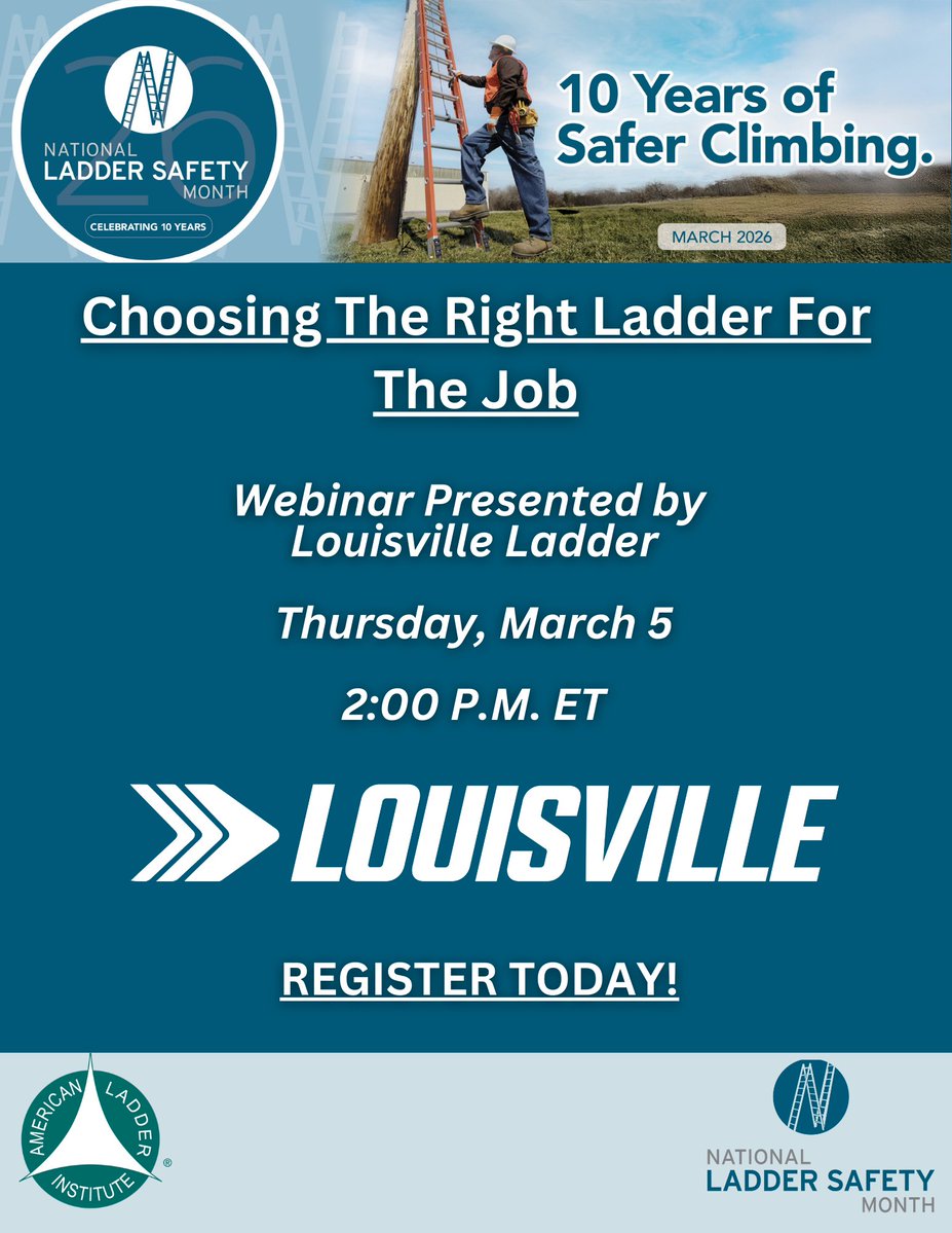Ladder Safety Month tweet media