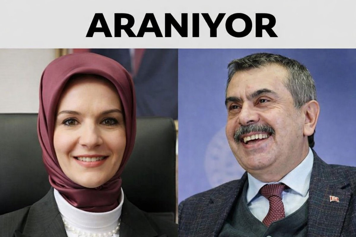 Aile ve Sosyal Hizmetler Bakanı ile Milli Eğitim Bakanı’nı gören var mı?
İkisi de iki gündür ortada yok!

Biri öğretmenleri, diğeri kadınları korumakla yükümlü. Ama ne gencecik bir öğretmenin cenazesinde ne de aile içi şiddet gören bir kadının cenazesinde varlar.

Bir öğretmen,
