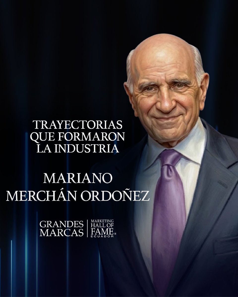 EcGrandesMarcas's tweet photo. Reconocido por su trayectoria en 2013, Mariano Merchán Ordoñez fue parte del cambio que consolidó la televisión como un motor clave para las marcas, transformando la forma de comunicar y hacer negocios en el país.

#grandesmarcas #trayectoria #halloffame https://t.co/Q081aRymFT