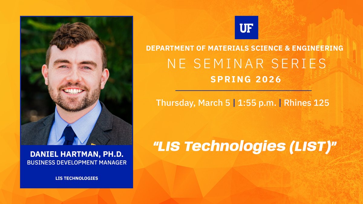 UF Materials Science | Nuclear Engineering Program tweet media