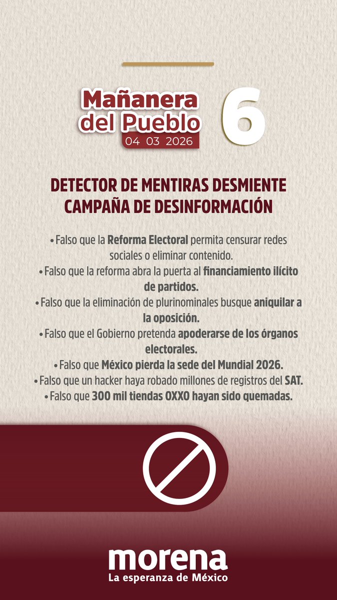 Morena tweet media