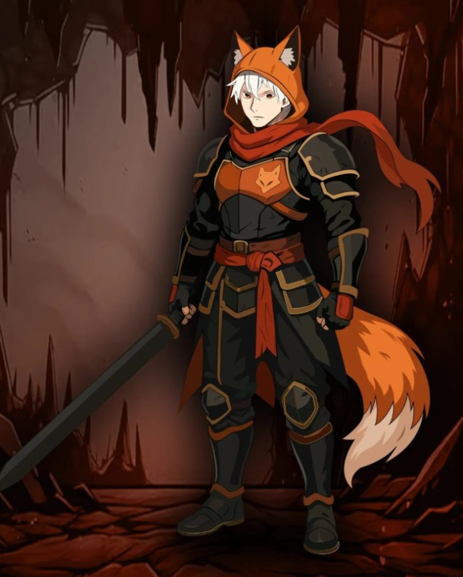 Pho0178592's tweet photo. Clad in black and blazing orange, Emberfang stands where shadows burn and fire obeys his command. 🦊🔥#OC #OriginalCharacter #FurryOC #FurryArt #FoxWarrior #AnimeOC #WarriorVibes #DarkFantasy #EmberTheme #OrangeAndBlack #CharacterDesign #DigitalArt #OCArtwork #FantasyArt https://t.co/7bYBuwdfjX