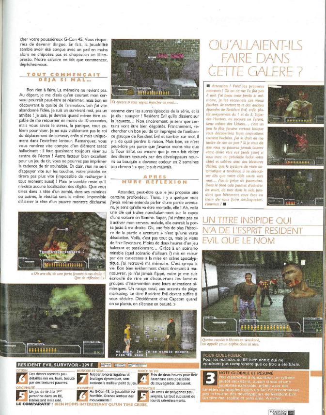 AllmightoFranky's tweet photo. On termine avec les tests que j'ai pu trouvé,un dans #ConsolesPlus avec les avis de Nico et Kael pour une note de 65% et le test de @JulienChieze dans #PlaystationMagazine et la note de 3!A demain pour un nouveau #ResidentEvil! #retro #retrogaming #90s 2/2 https://t.co/NcA0saVKlw