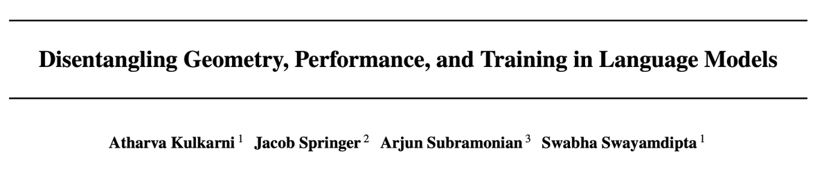 athrvkk's tweet photo. Is the geometry of language model weights really predictive of performance?🔍

Our new work challenges the popular hypothesis that low rank unembedding matrix hurts LLM performance; and the answer is more complicated than you'd think!

https://t.co/0YxcZmNpfb

(1/8) https://t.co/SFWsojFQnn