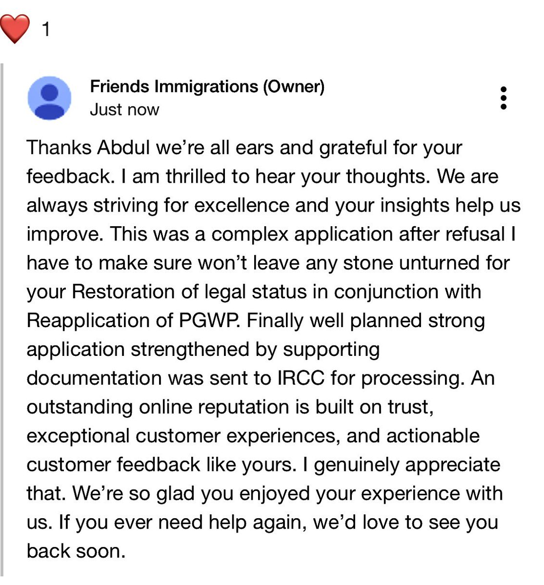 Friends Immigrations tweet media