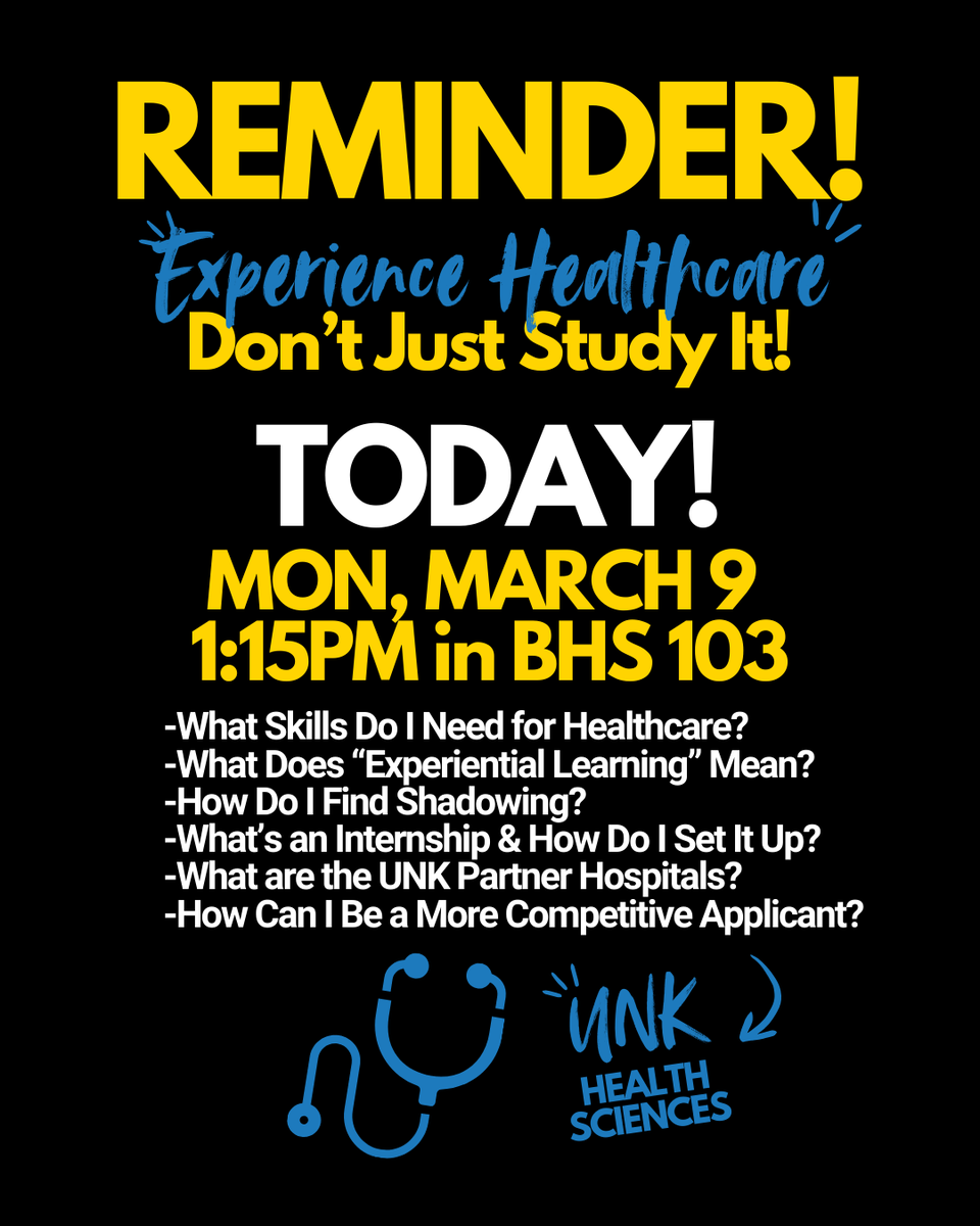 UNK Health Sciences tweet media