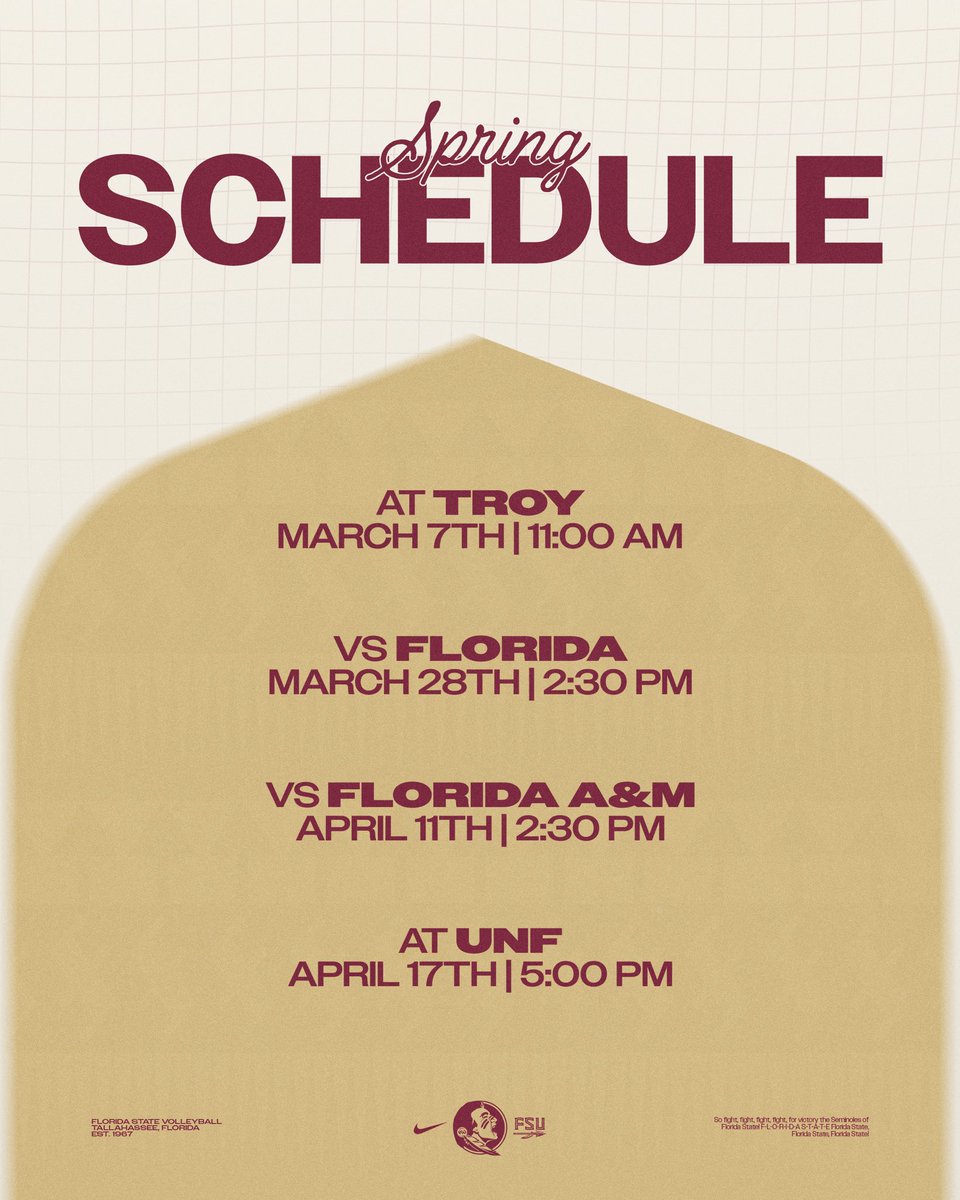 FSU Volleyball tweet media