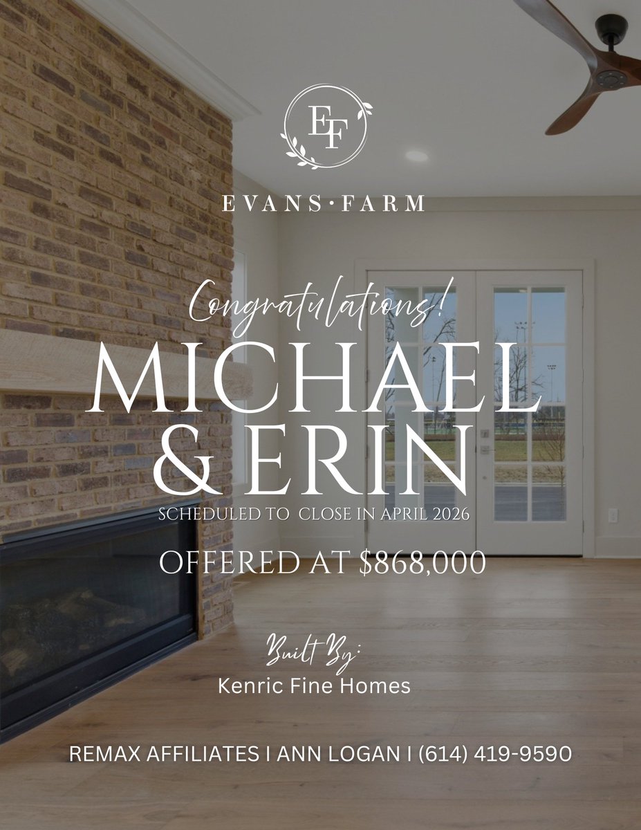 With so many builders to choose from, they chose a luxury home built by Kenric Fine Homes. I am confident they will enjoy their new home for many years to come!

If you are thinking about making a move, let's connect and discuss your real estate needs!

#KenricFineHomes