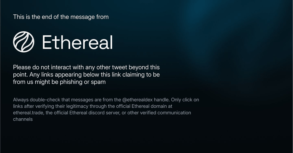 Ethereal tweet media