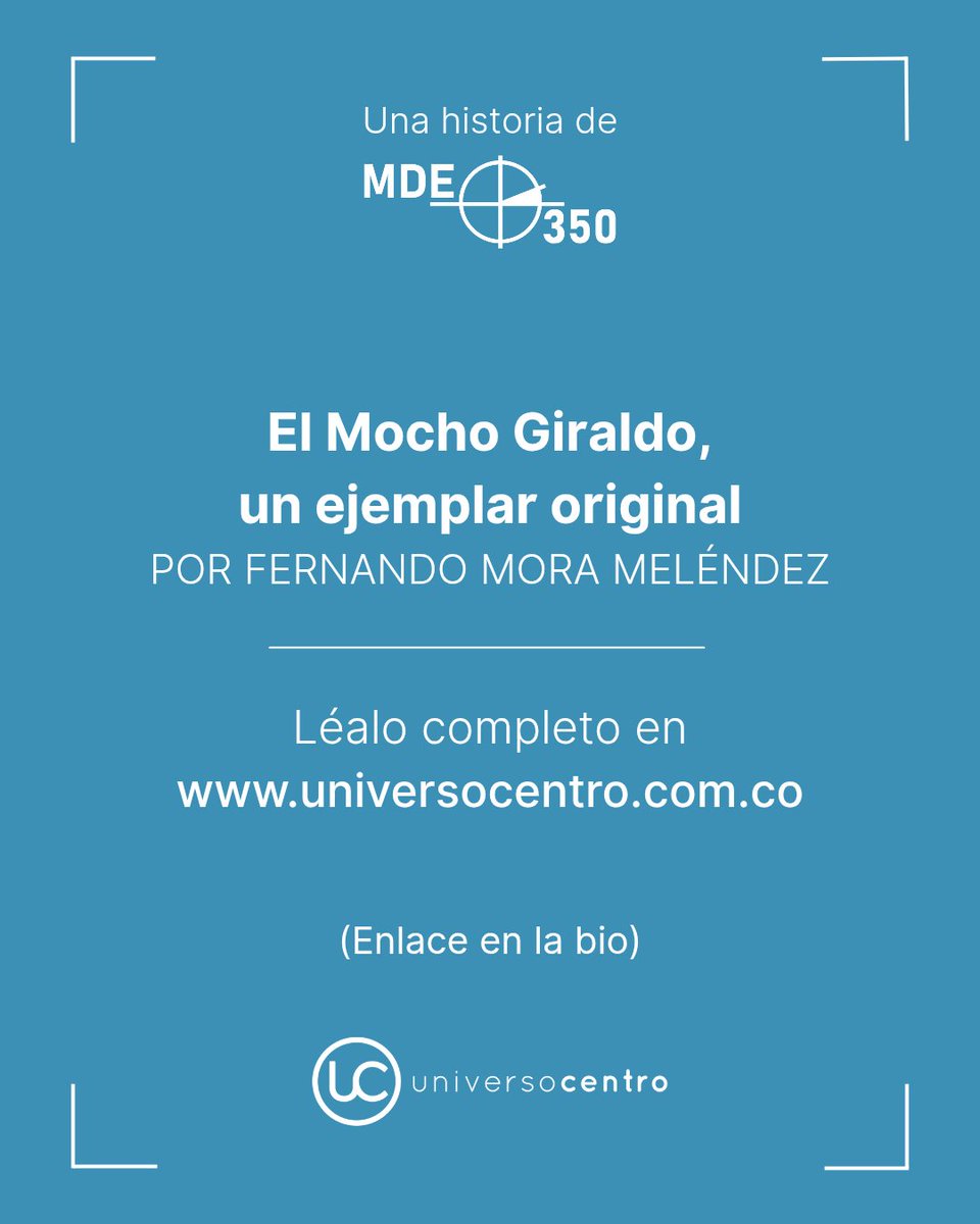 UniversoCentro's tweet photo. Gilberto Giraldo Barrientos, más conocido como el Mocho, pasó de vender aguacates y cargar bultos a liderar un imperio editorial con presencia en más de diez ciudades y contacto directo con los más prestigiosos sellos del continente, además de una exitosa estrategia de edición y venta de libros esotéricos piratas que lo llenó de billete. Sin embargo, su fortuna y su reputación desaparecieron por culpa de un adversario inesperado: el editor de confianza de Gabriel García Márquez. 

"El Mocho Giraldo, un ejemplar original" es una de nuestras historias sobre #CaramelosEscasos. Lea sobre el ascenso y la caída del "Pablo Escobar de los libros" aquí: https://t.co/8piDmyznOO 
#MDE350