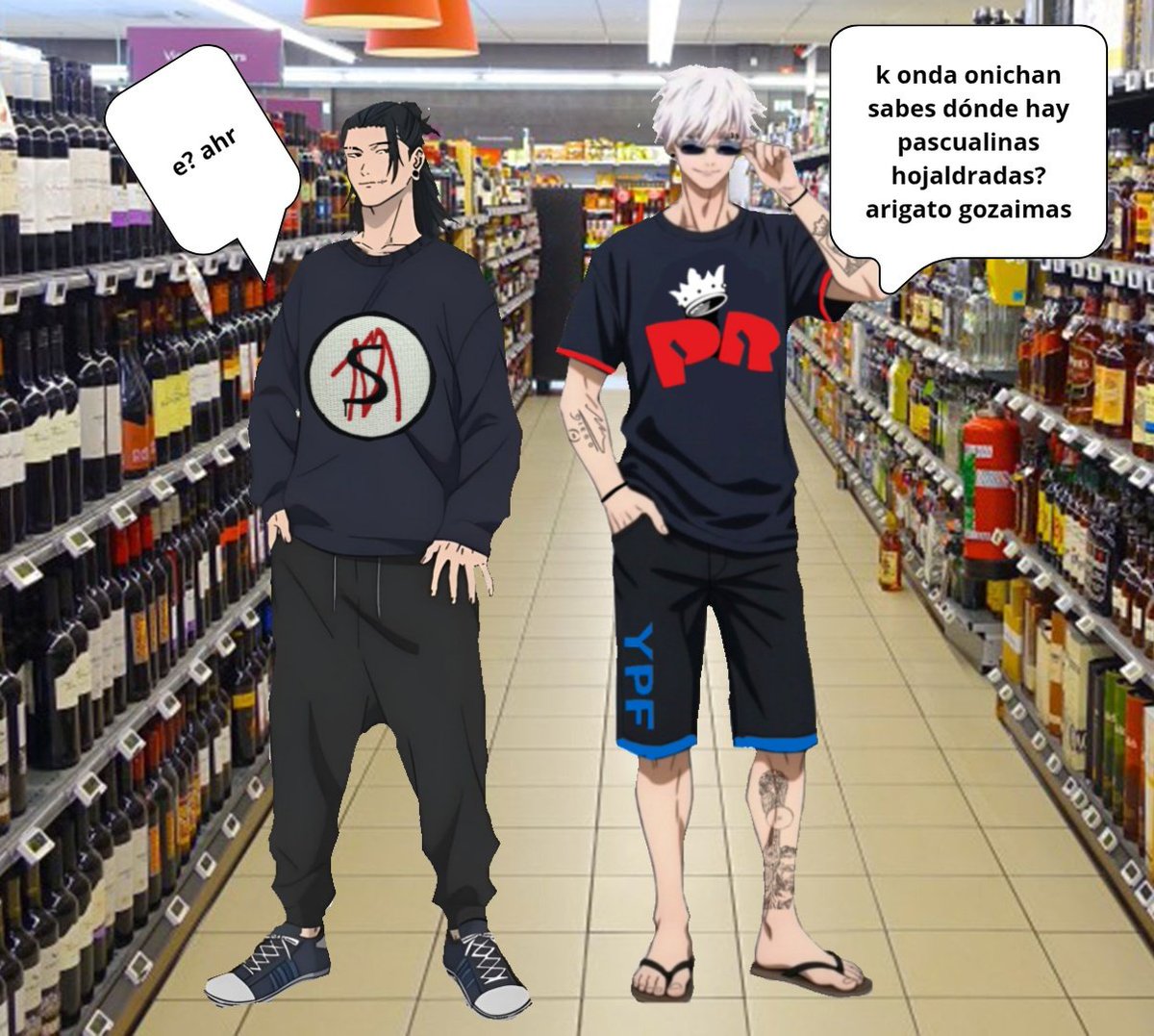 gojocabj's tweet photo. #satosugu &amp; #itafushi AU — jjk

donde gojo va a comprar al chino del barrio y queda enamorado del gondolero con cara de bts

o donde yuji va a buscar a su hermano a lanús y se enamora de los faroles azules del chabon q lo atiende

— @makibostera  (puro humor, comedia y amor) https://t.co/YCmgkJfOEq