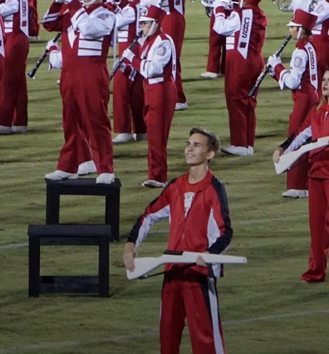FineArtsTomball's tweet photo. It’s #MarchForth! Today we celebrate Marching Band! Can you guess which @TomballISD band staff these marching band stars grew up to be? https://t.co/6WsHGy7Jib