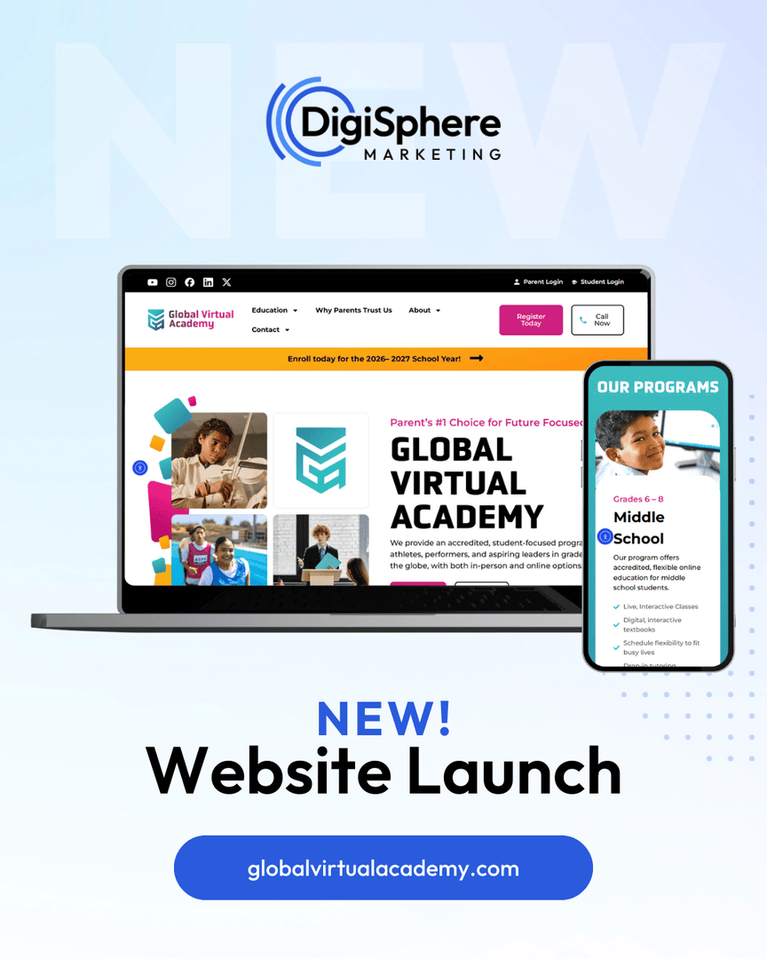 digispheremkt's tweet image. Global Virtual Academy’s new website is officially live. 💻

Built for clarity, accessibility, and a smoother user experience across desktop and mobile.

Need a refresh? Let the Digi team handle it.

🔗 heyor.ca/reJY94  

#Digispheremkt #WebDesign #UserFriendlyDesign