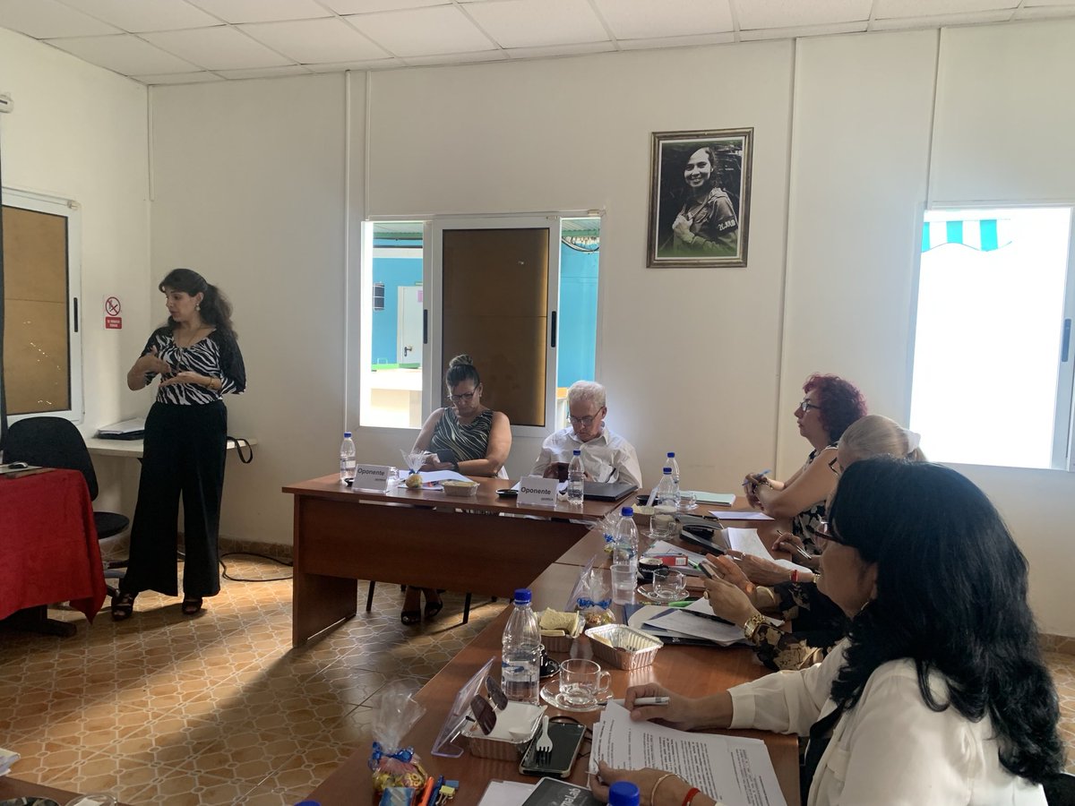 Se desarrolla acto de predefensa de tesis doctoral de la doctoranda del Programa de Ciencias Económicas M. Sc. Dailen Noa Guerra ⁦<a href="/UNICACu/">Universidad de Ciego de Ávila</a>⁩ ⁦<a href="/CubaMES/">MES</a>⁩ ⁦<a href="/AuroraFdez19/">Aurora Fernández</a>⁩ ⁦<a href="/ondinaleon/">ondinaleon</a>⁩ ⁦<a href="/citmacuba/">Ministerio de Ciencia, Tecnología y Medio Ambiente</a>⁩ ⁦<a href="/WalterBG_MES/">Walter Baluja García</a>⁩ ⁦<a href="/citmaciego/">citmaciego</a>⁩ #CiegoDeAvila