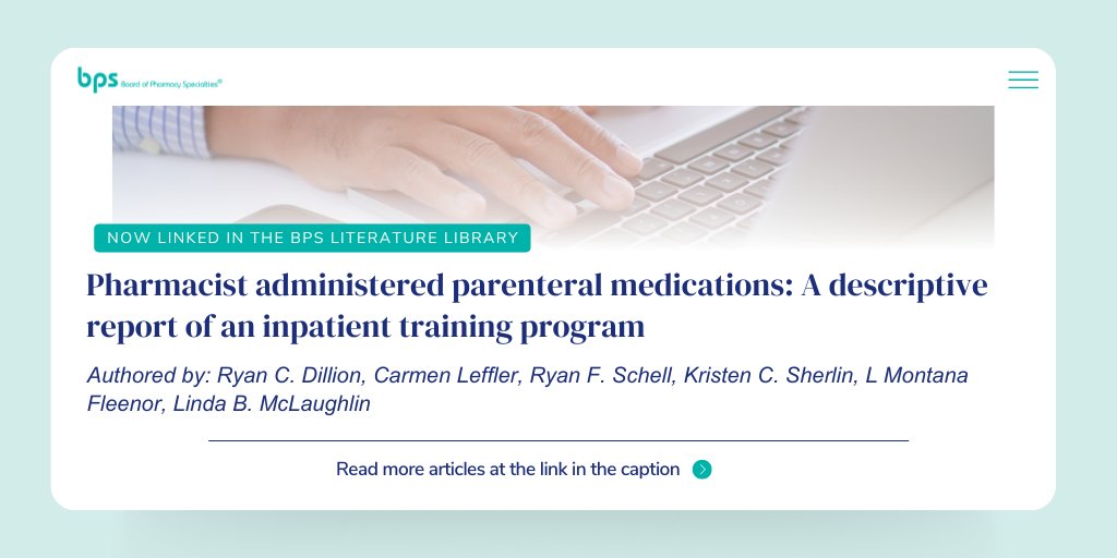 Board of Pharmacy Specialties tweet media