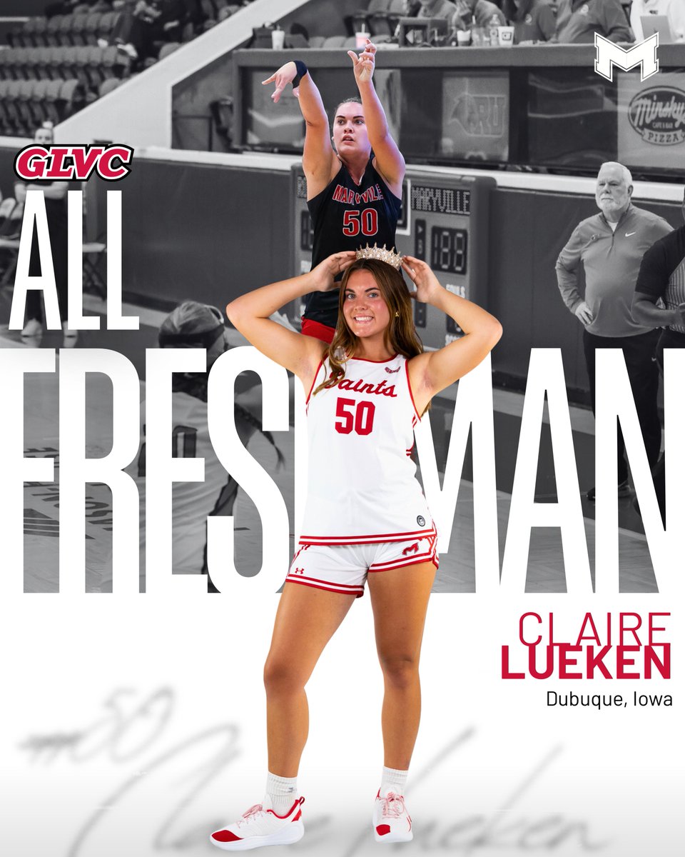 MaryvilleSaints's tweet photo. 🏀 | ALL-GLVC HONOREES! 🔥

@MaryvilleWBB garners two All-GLVC selections and a Saints apiece on the All-Defensive, All-Freshman and All-Newcomers teams!

#BigRedM 🐾 | #CreateYourLegacy ⭐️ https://t.co/GewlHHvL3W