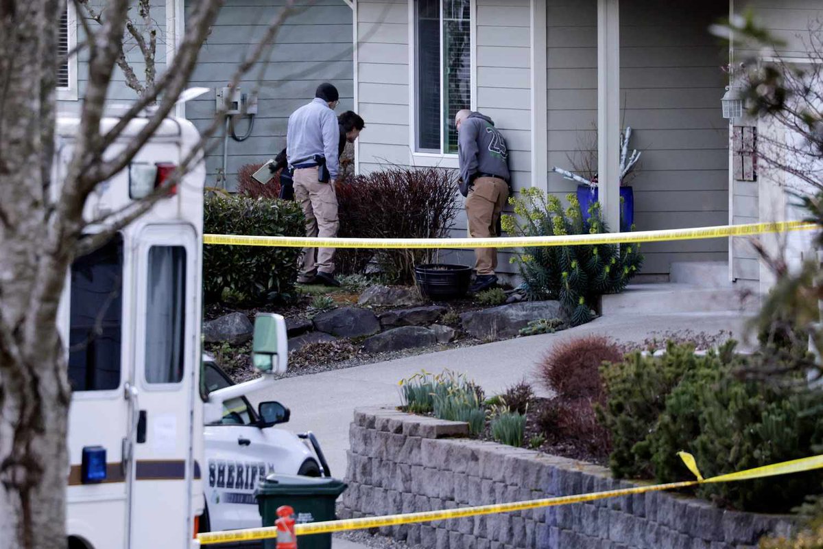 CaseFiles_X's tweet photo. February 24, 2026, delusions turned deadly. Shablykin, reportedly suffering a psychotic break after stopping his bipolar medication, fatally stabbed his mother, Zoya Shablykina, at her Key Peninsula home. Three neighbors—Joanne Brandani, Stephanie Killilea, and Louise Talley—were killed while heroically trying to intervene. Shablykin was shot and killed by a Pierce County deputy minutes later.
